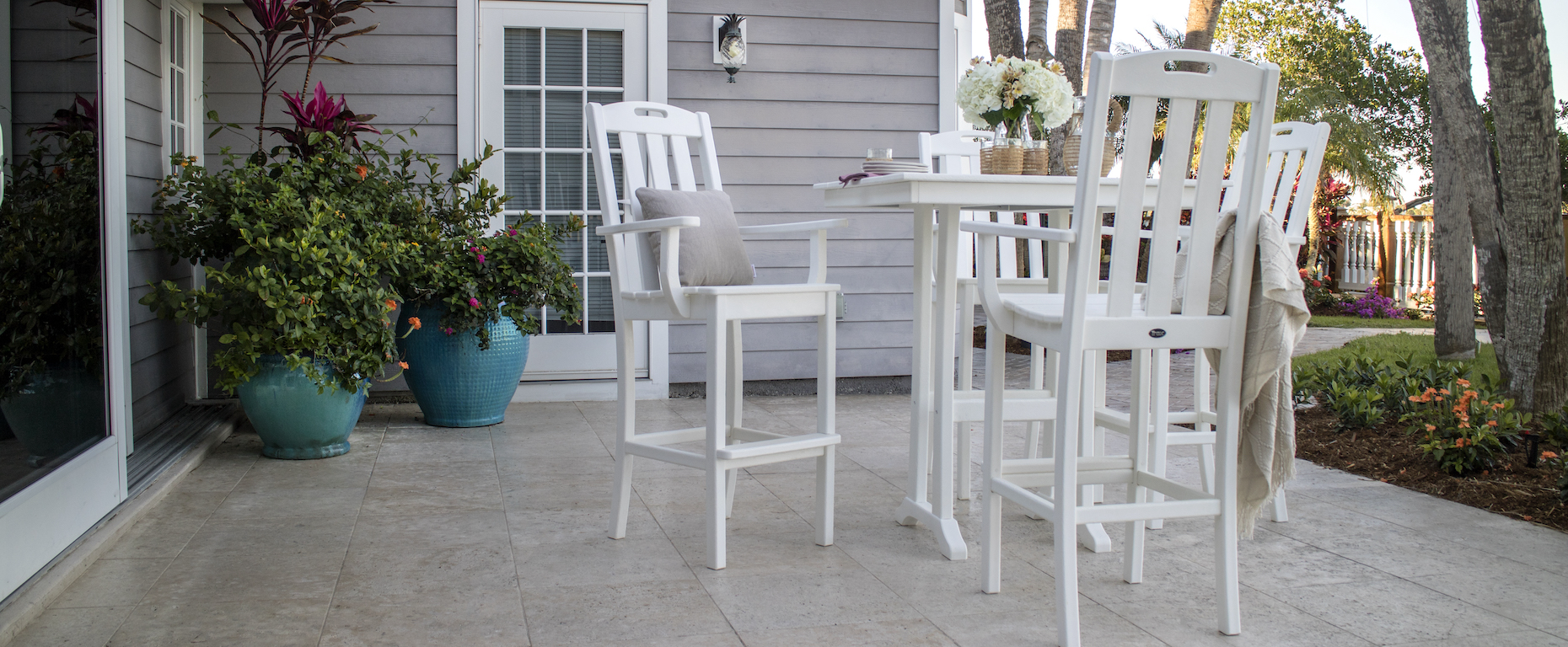 Polywood Bar Height Table and Chairs